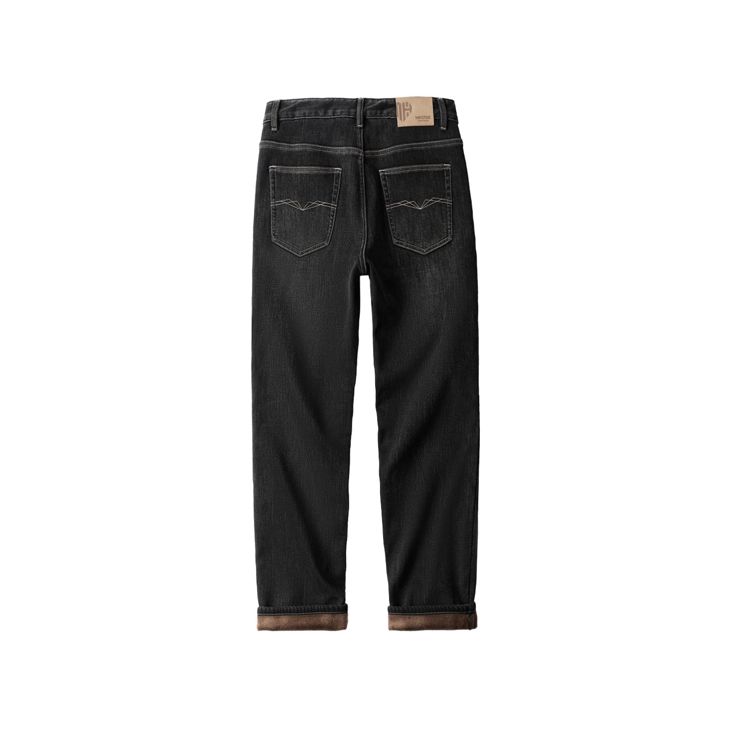 HLA If The Heart Belongs, It Is Collection Jeans Black Denim Gradient (Deep) L6 Thickened Straight Fit