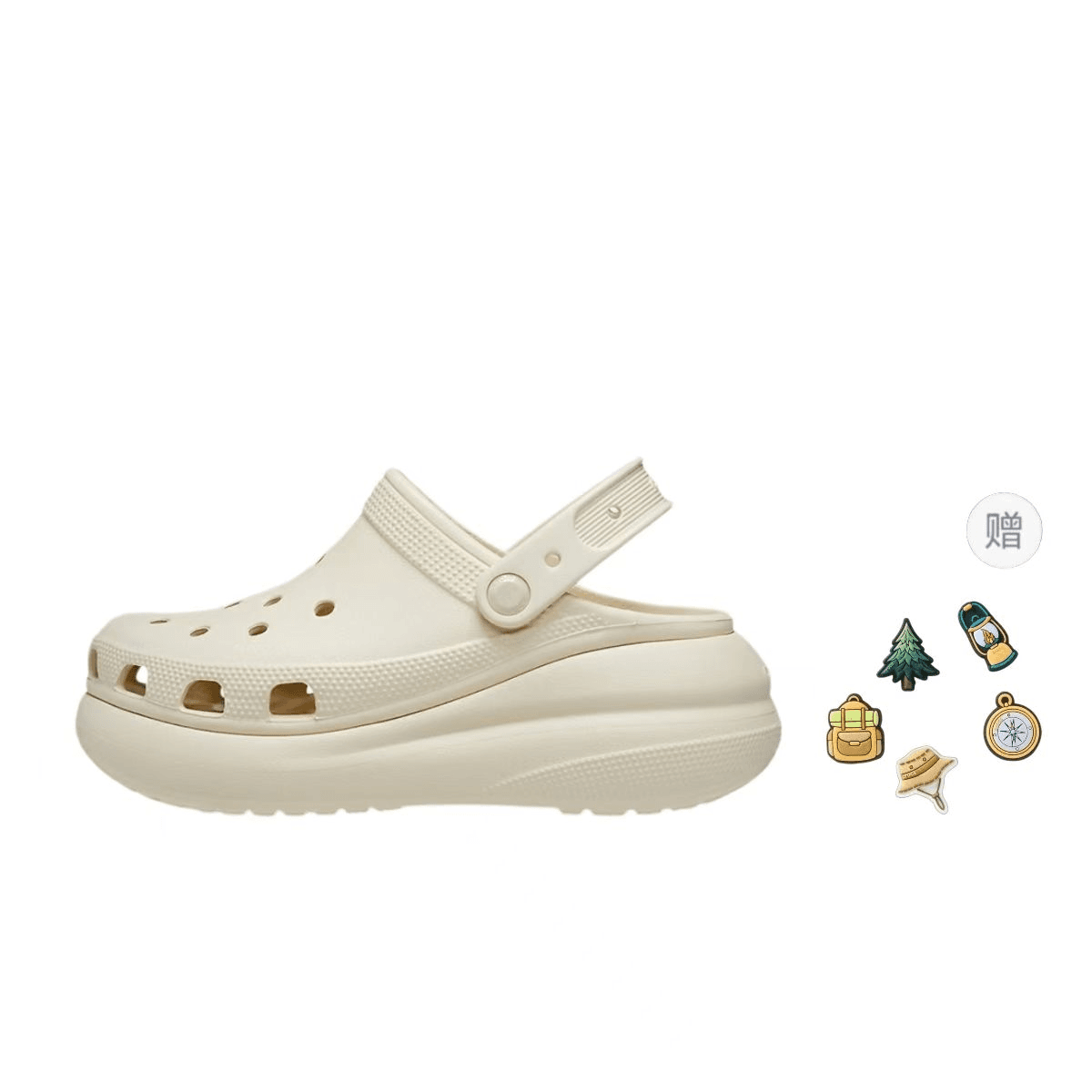 Crocs Crush Clog EVA Clog 5.2cm Bone White