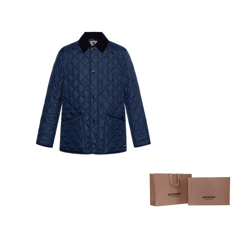 Burberry FW24 Puffer Jacket Dark Blue