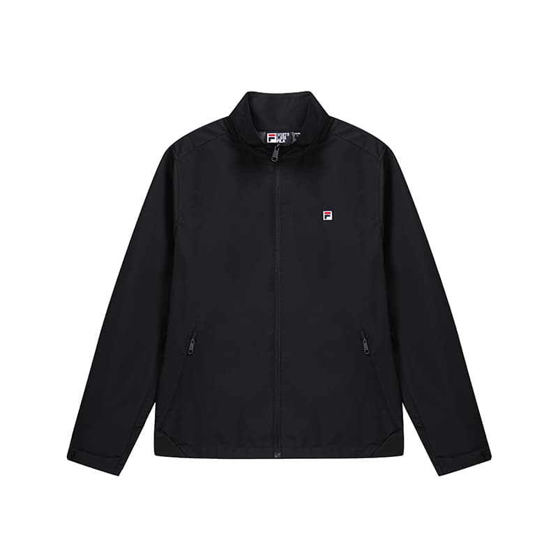 FILA Jackets Legend Blue Stand Collar Moderate Straight Fit