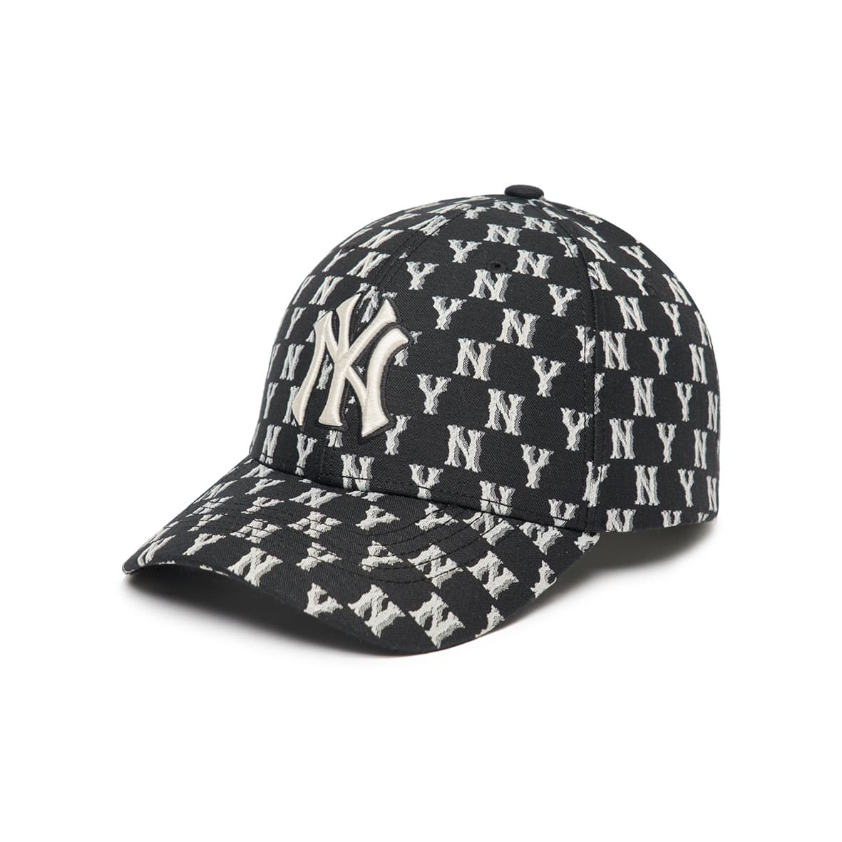 MLB MONOGRAM Polyester Baseball Caps Black