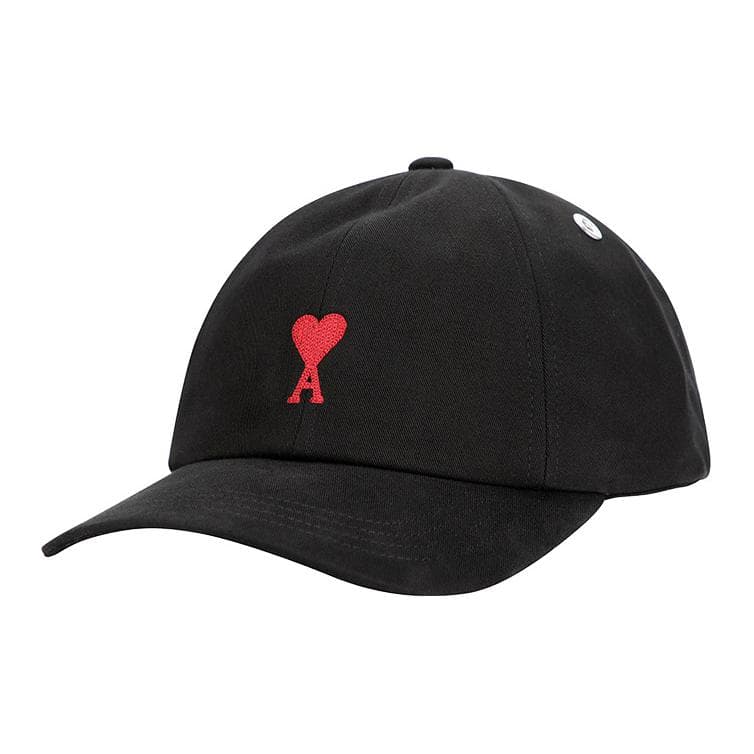 Ami Logo Embroidered Curved Peak Hat