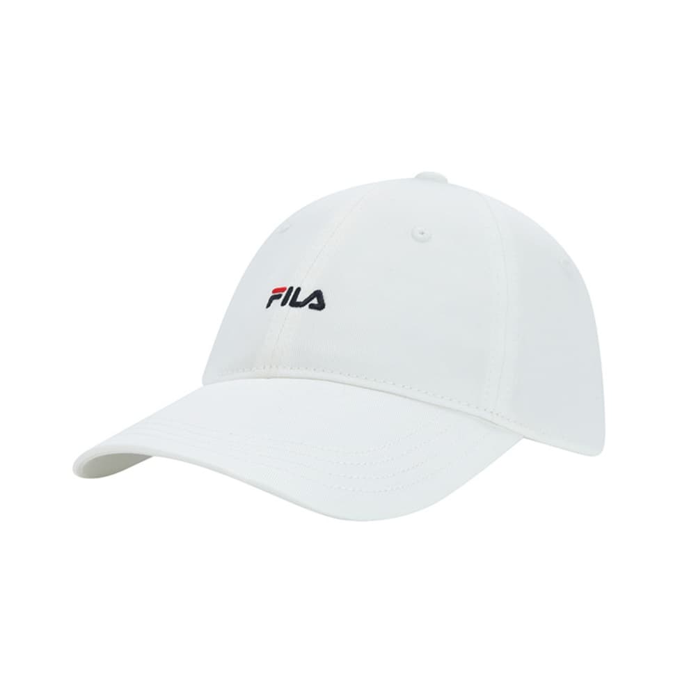 FILA HERITAGE Cotton Baseball Caps Cloud White