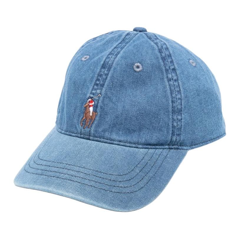 Polo Ralph Lauren Polo Pony Logo Embroidered Baseball Cap Blue