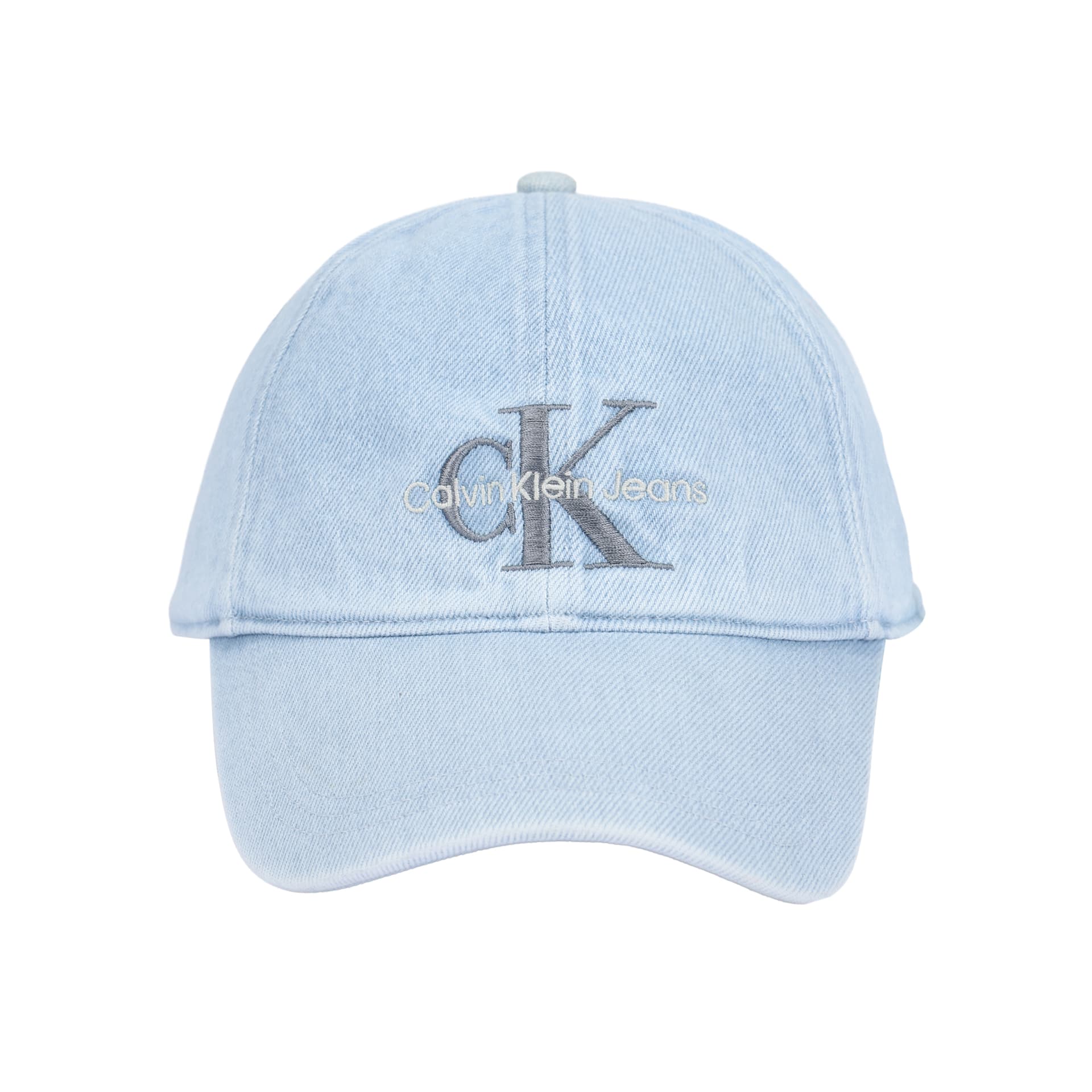CALVIN KLEIN Cotton Baseball Caps Denim Light Blue