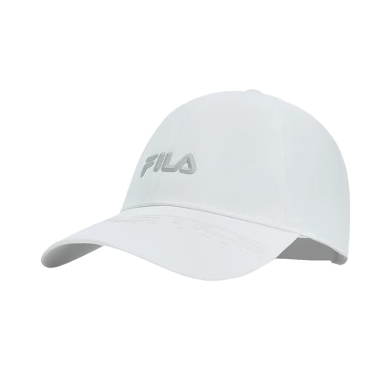 FILA Letter Print Polyester Baseball Caps Standard White Standard White