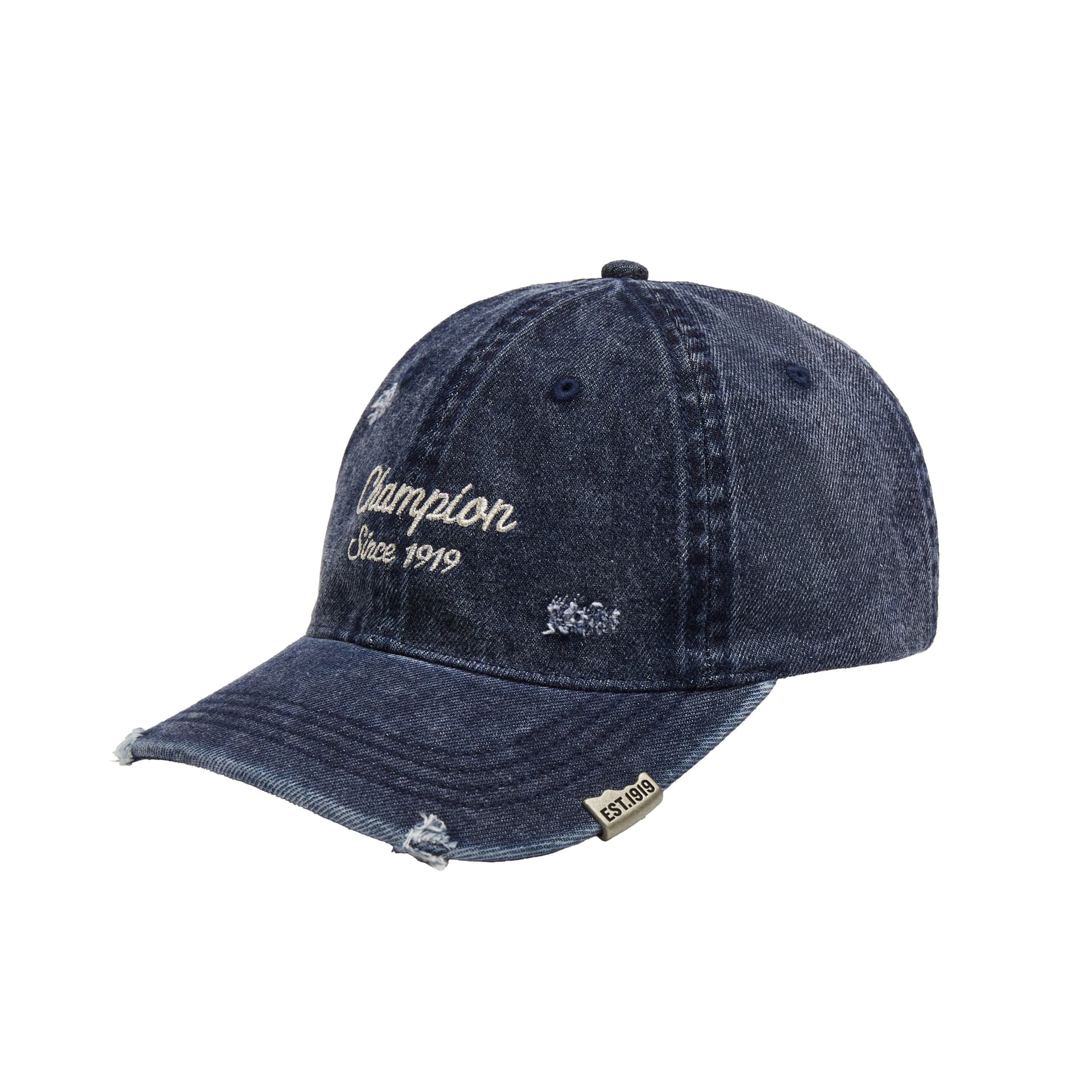 Champion Cotton Baseball Caps Medium Blue Denim