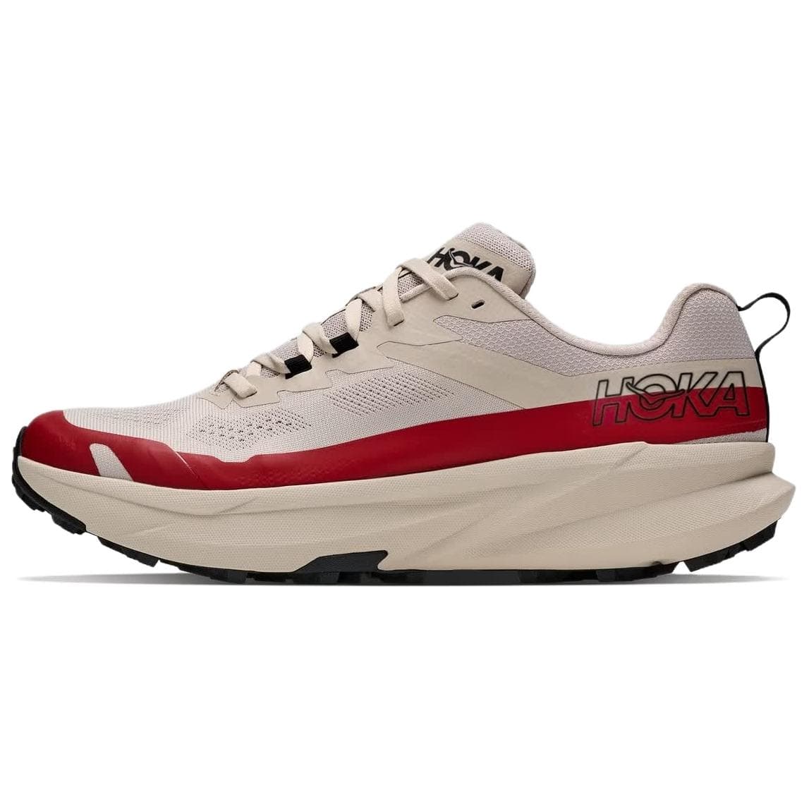 HOKA ONE ONE Torrent 5 Trail Lowtop River Stone Gray/Red Agate