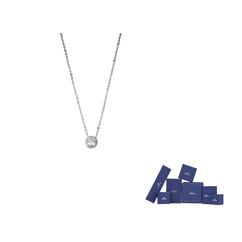 Swarovski Una Rhodium plated Necklaces Silver