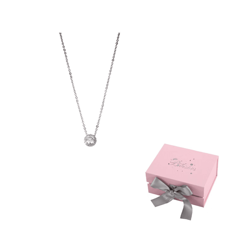 Swarovski Una Rhodium plated Necklaces Silver