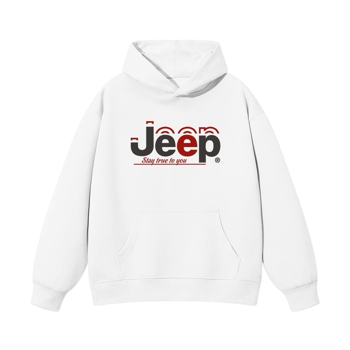 Jeep Grade School Sweatshirts Hooded (Nondetachable) Thickened Stretch