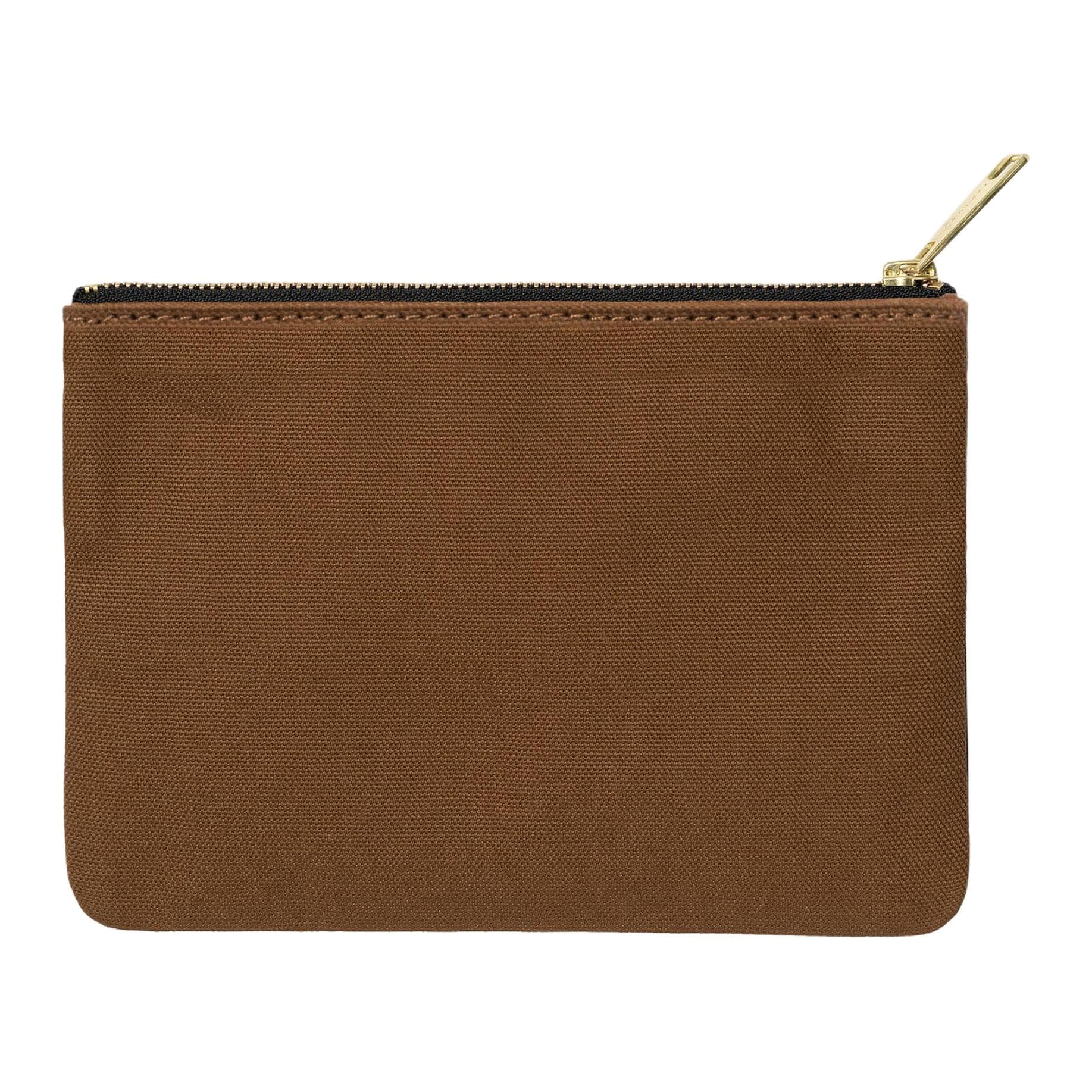 Carhartt WIP Canvas Coin Purse, Clutch Brown