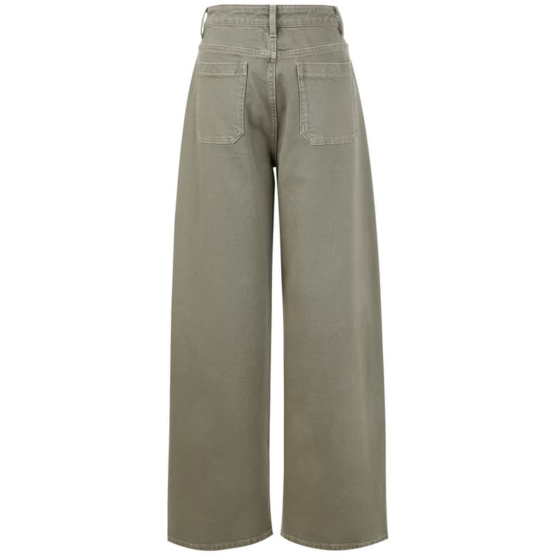 3COLOUR Jeans Khaki Moderate Wide Leg