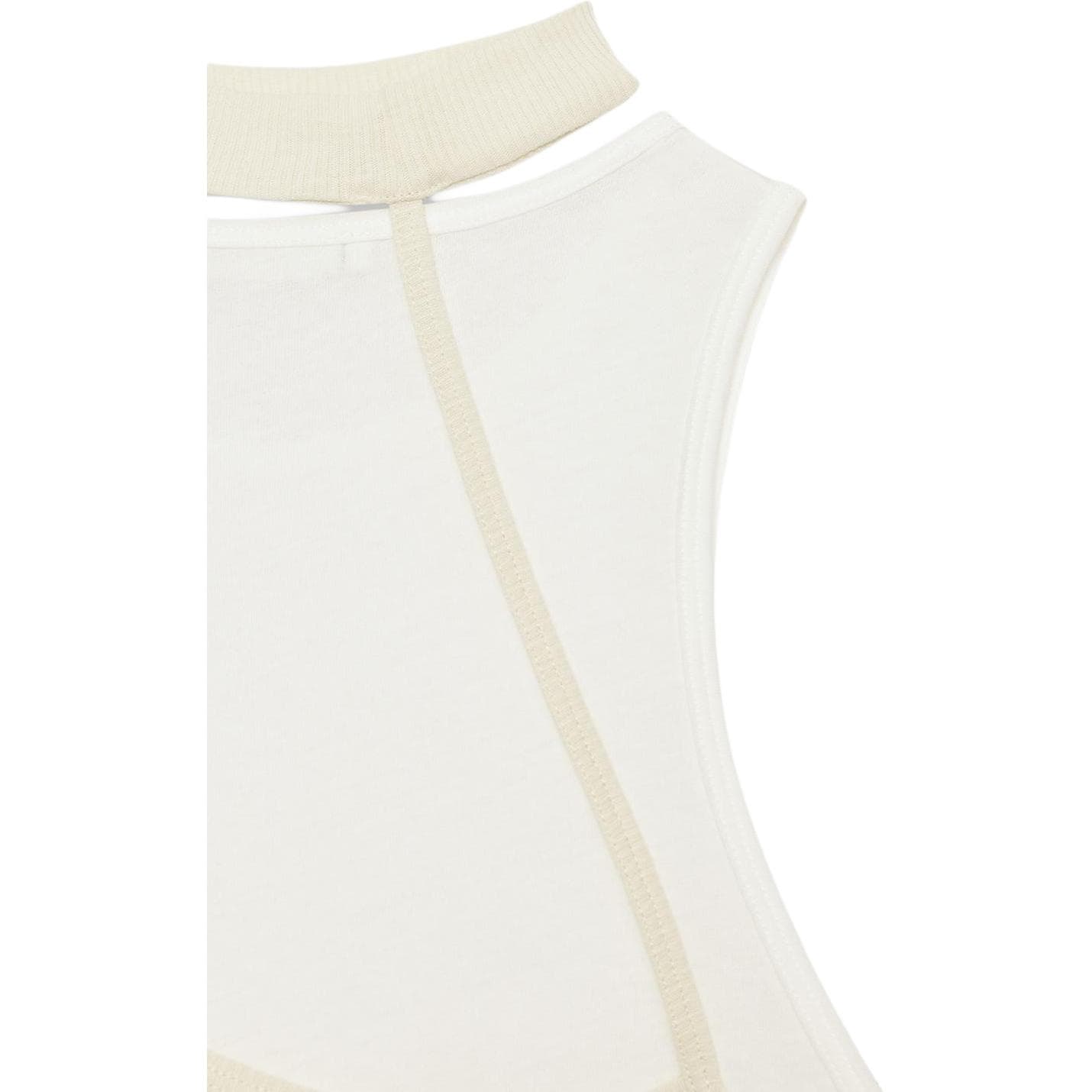 ZARA TShirts Nude/Beige Crew Neck Thin Other