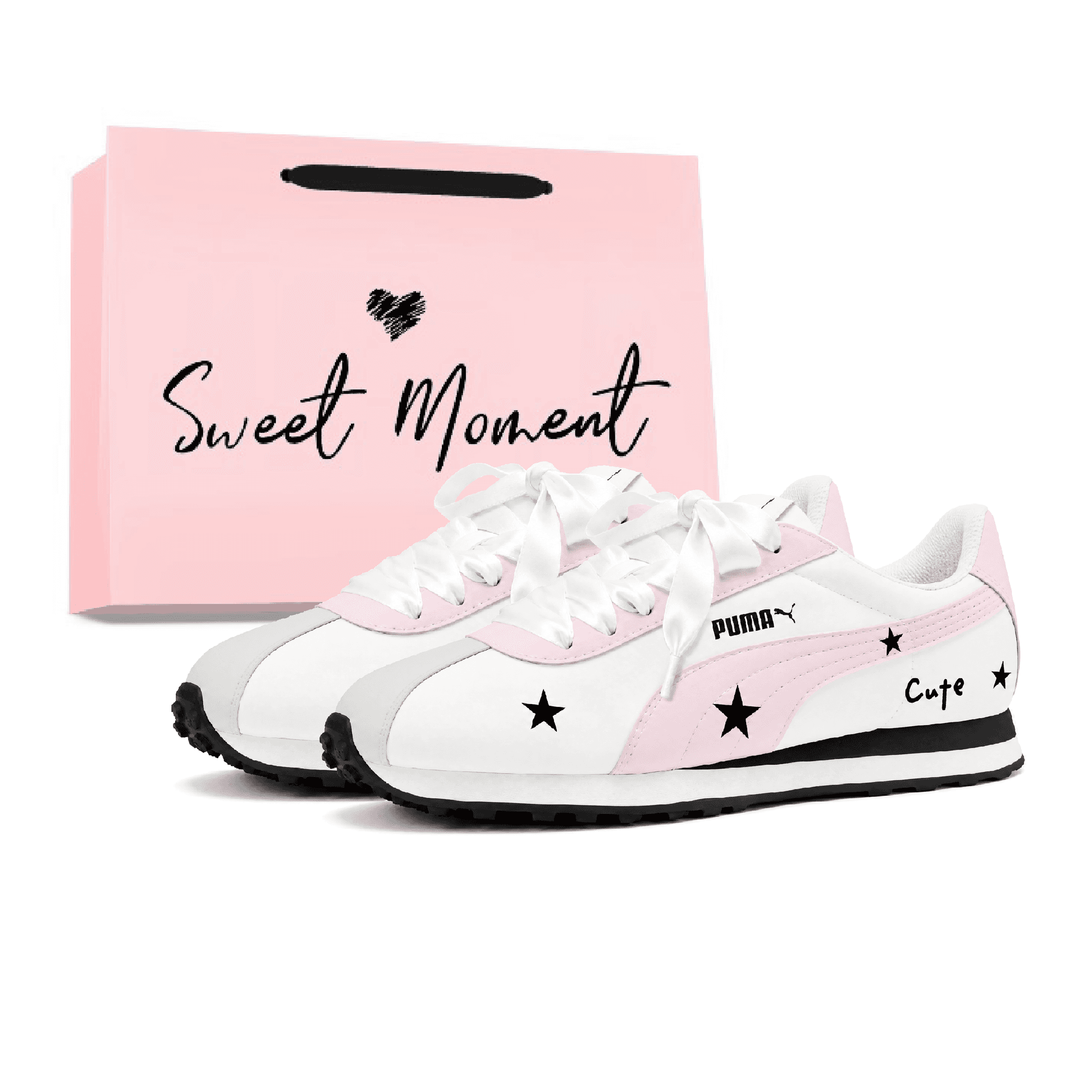PUMA Turino NL Lowtop White/Pink/Beige