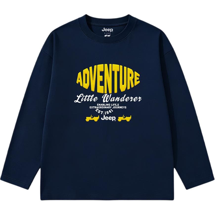 Jeep Grade School TShirts Crew Neck Moderate Stretch