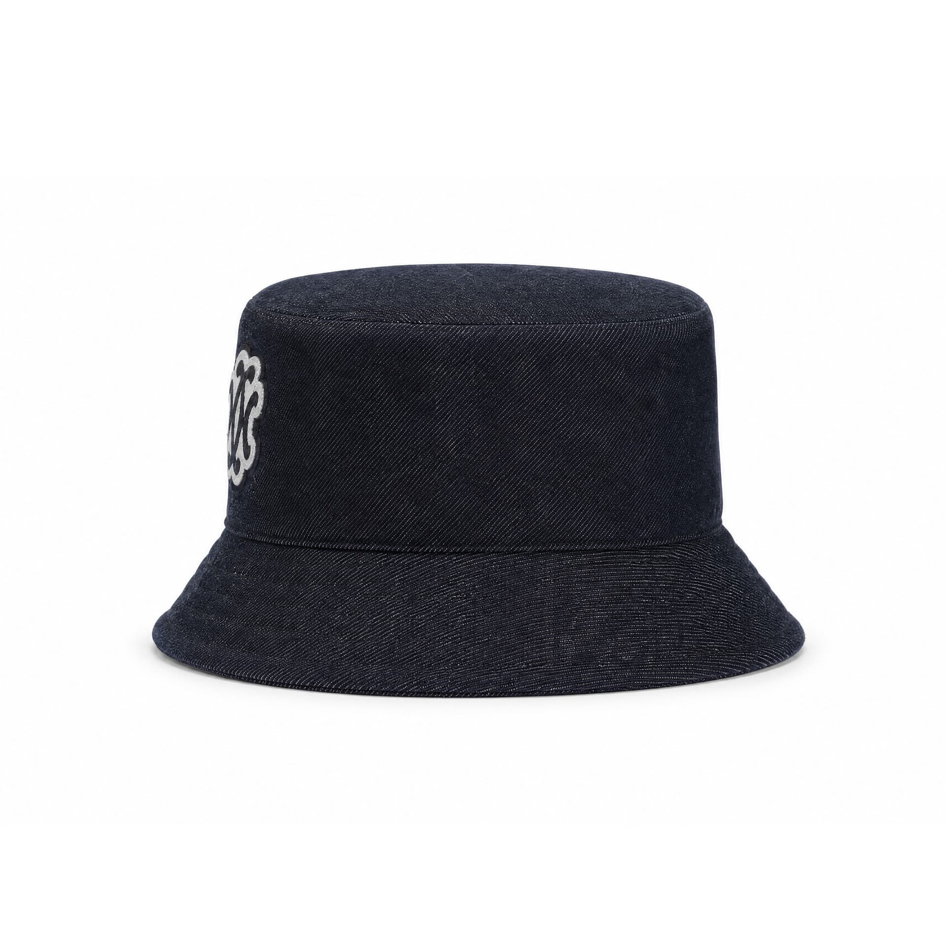HERMES Cashmere, Silk, Cotton Fabric Bucket Hats Indigo