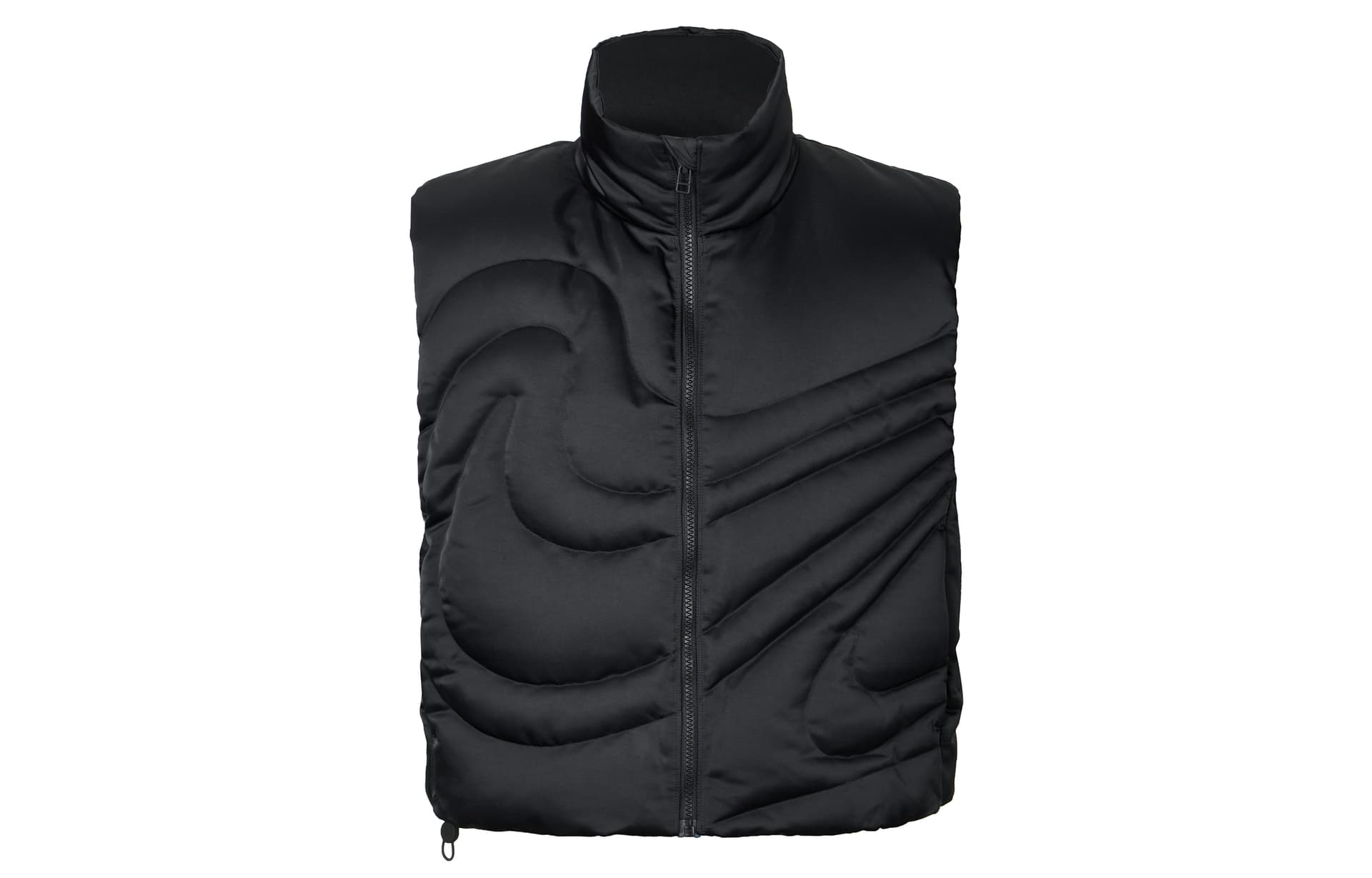 Nike Vests Black Stand Collar Moderate Straight Fit