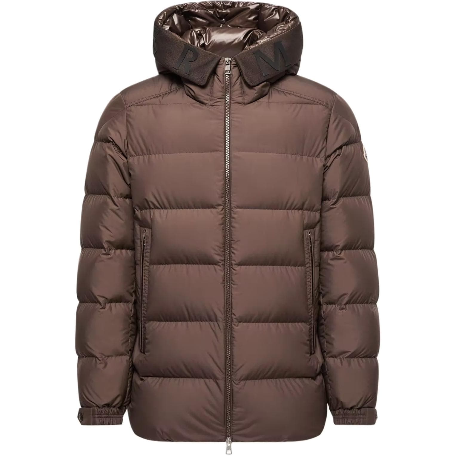 Moncler Down Jackets Brown Hooded (Nondetachable) Moderate