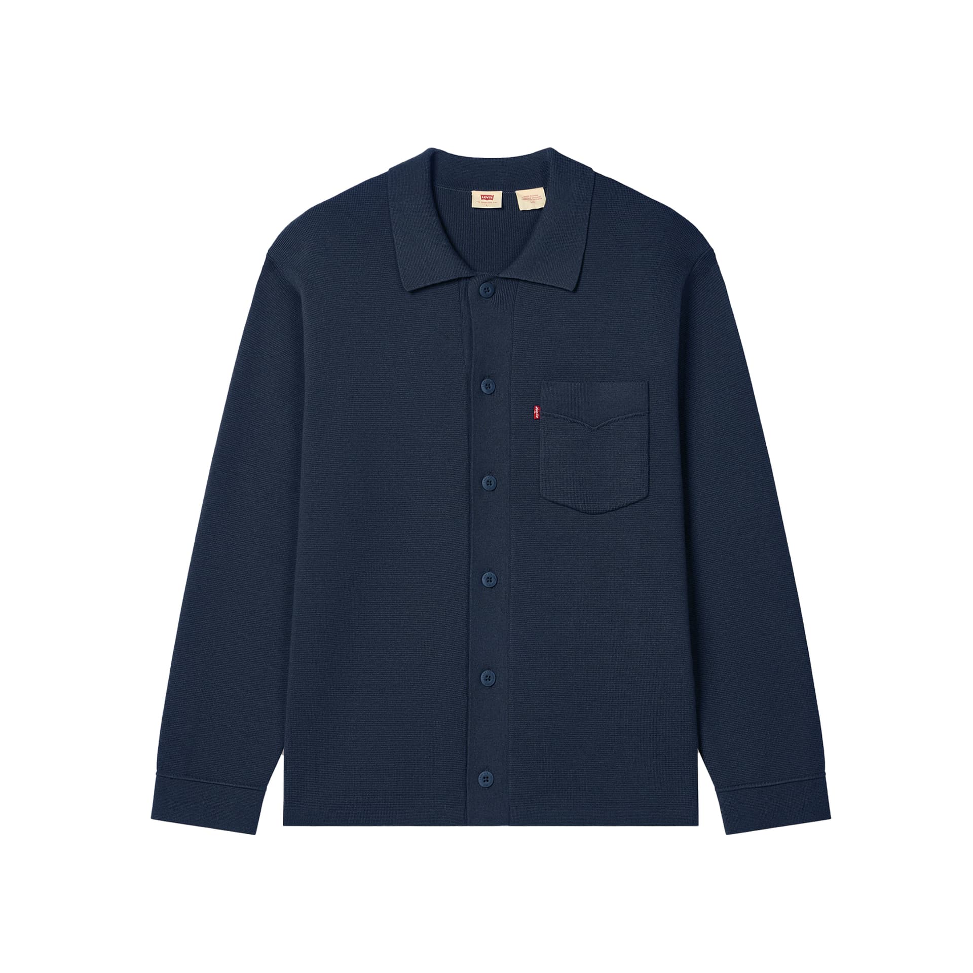 Levi's Knitwear Dark Blue Lapel Moderate Straight Fit