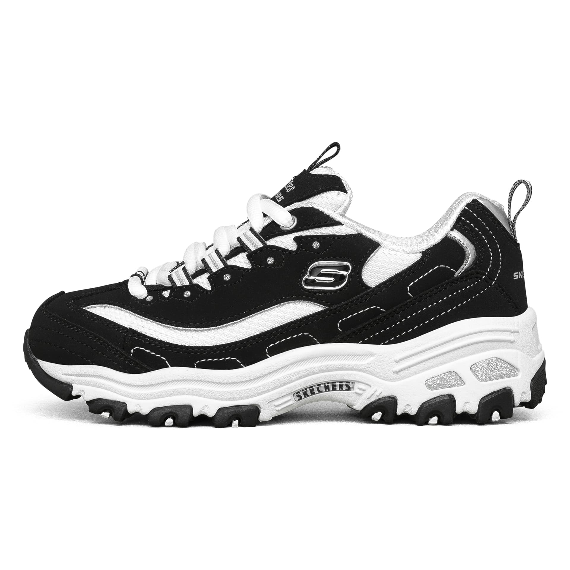 Skechers Lifestyle Black White Teenagers
