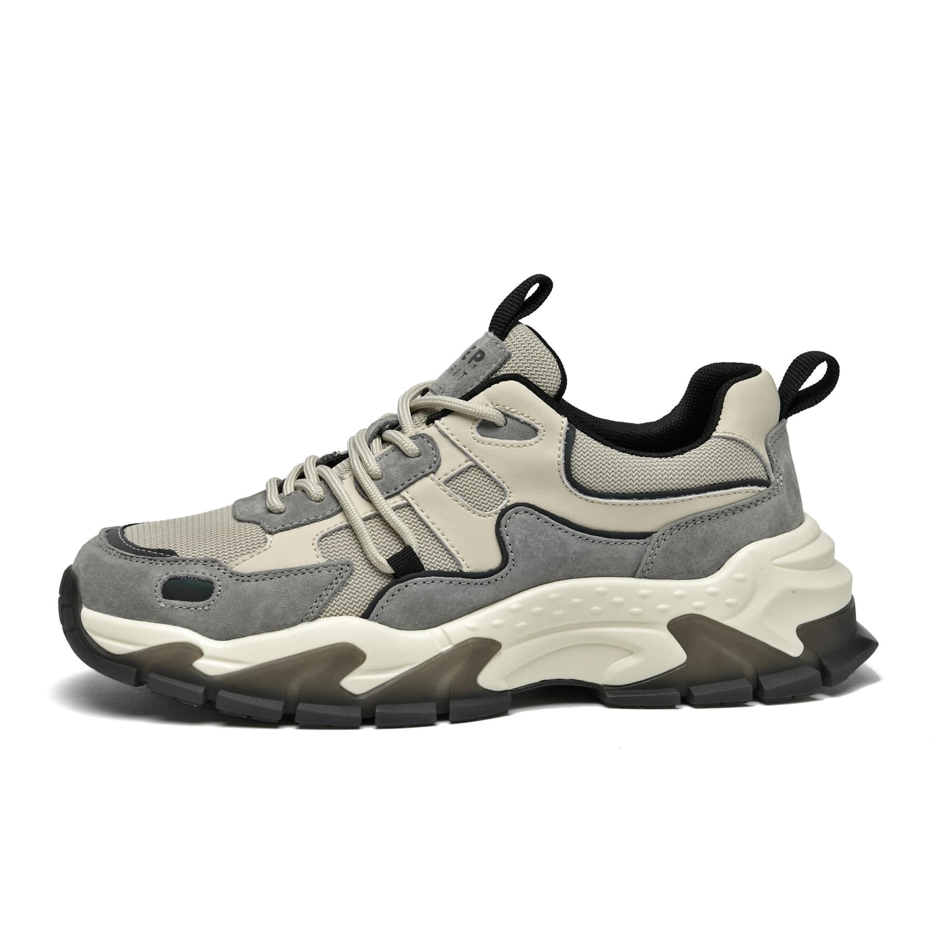 JEEP SPIRIT Black Myth Breathable Height Increasing Chunky Ancient City Gray