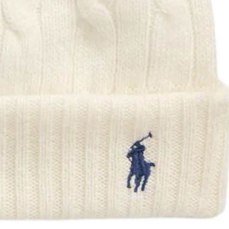 Polo Ralph Lauren Cashmere, Wool Beanies White