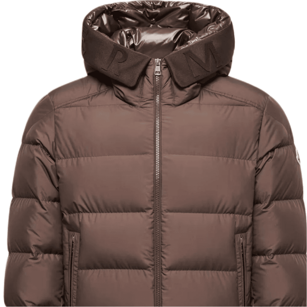Moncler Down Jackets Brown Hooded (Nondetachable) Moderate