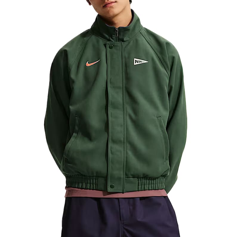 Nike Jackets Fir Green Stand Collar Moderate Other