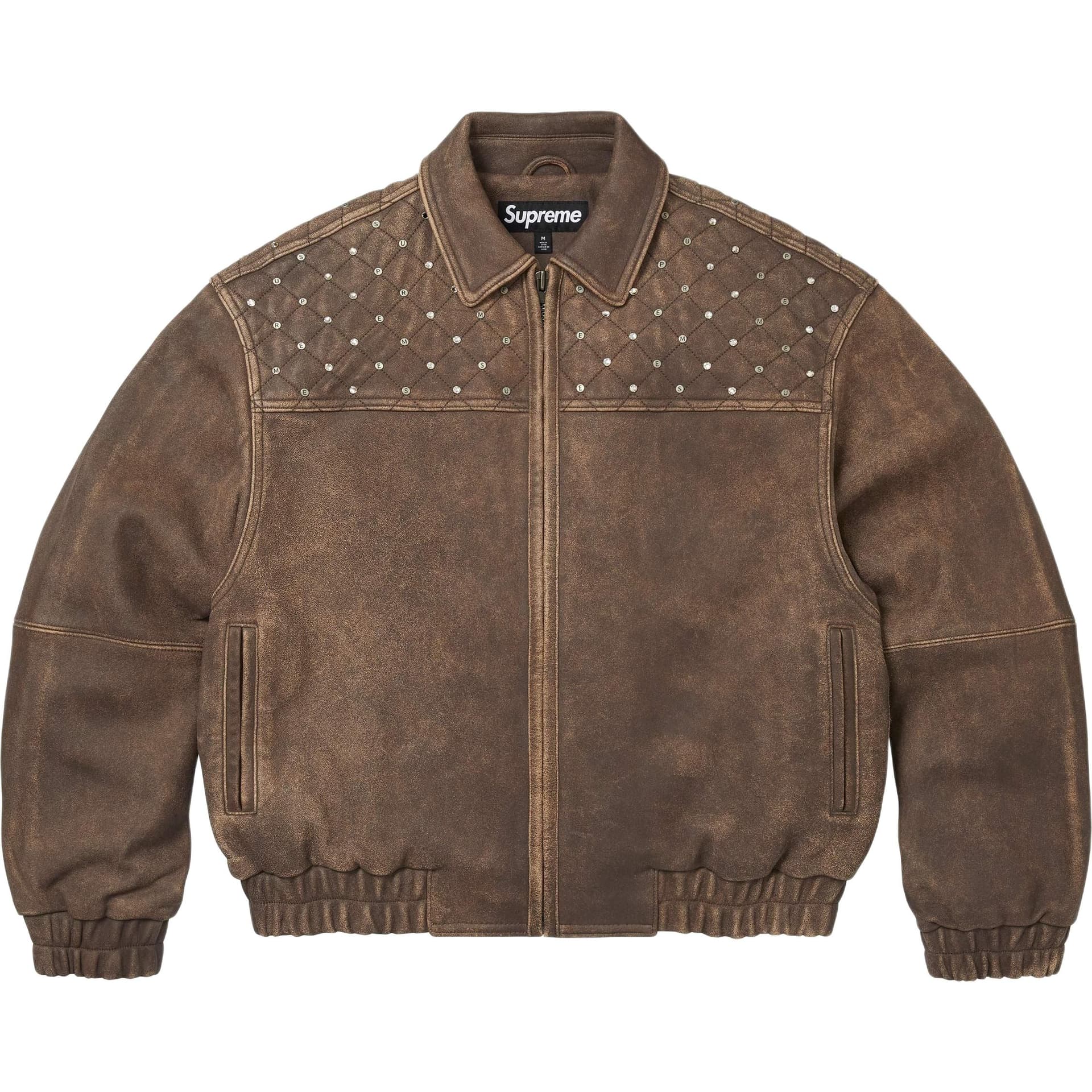 Supreme x Swarovski FW26 WEEK5 Studded Quilted Jacket
