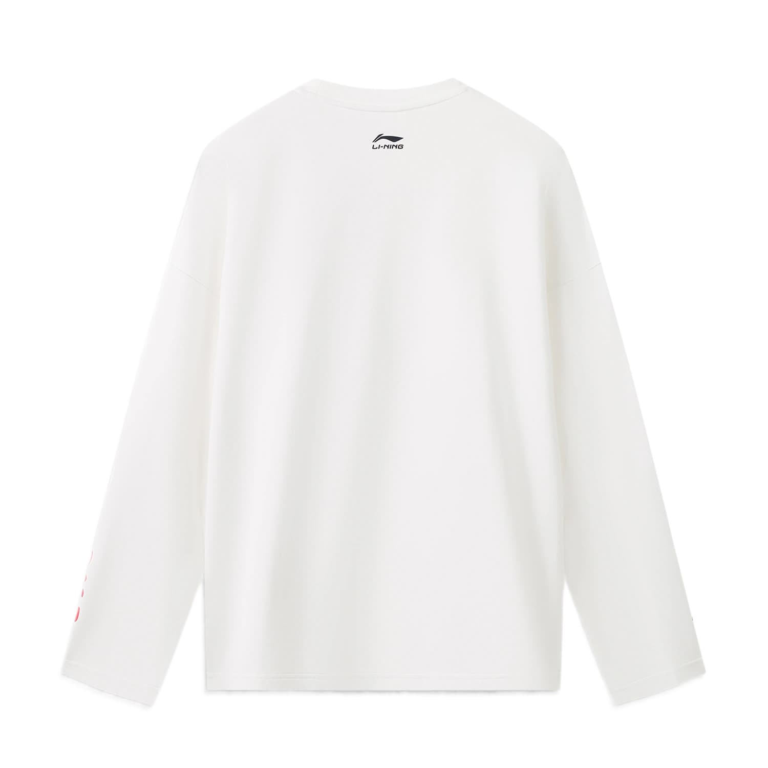 LiNing Sports Life Collection Sweatshirts White Crew Neck Moderate