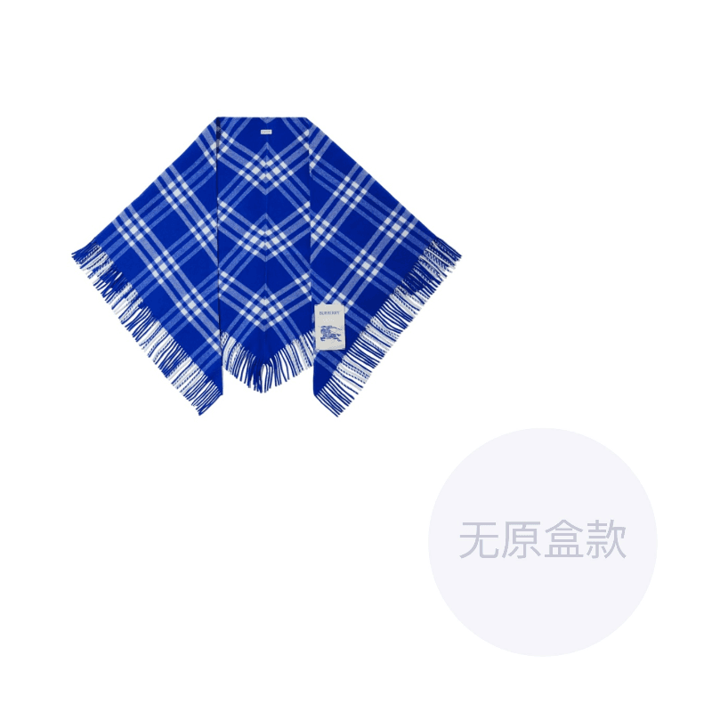 Burberry Wool Shawls Blue Blue