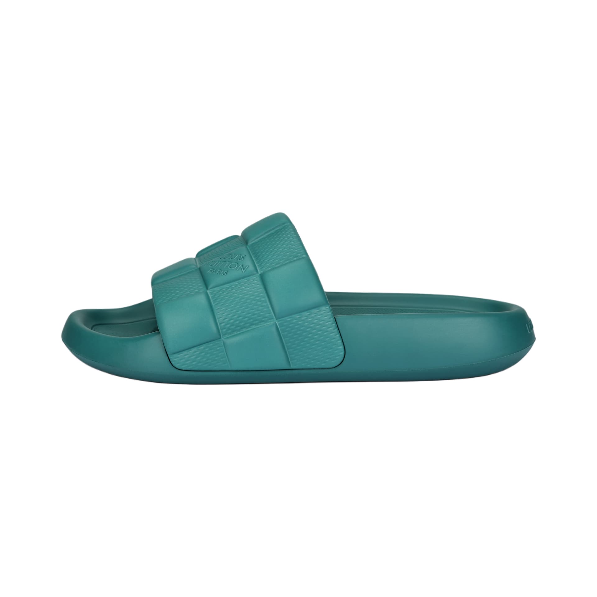 LOUIS VUITTON Waterfront Slide Slippers Green