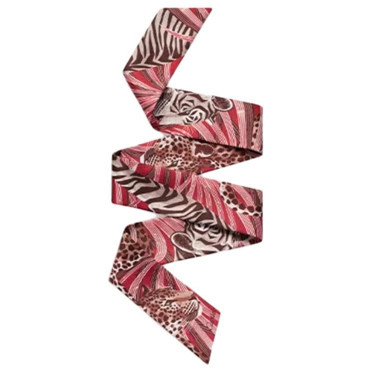 CARTIER Twill Silk Multicolor Red