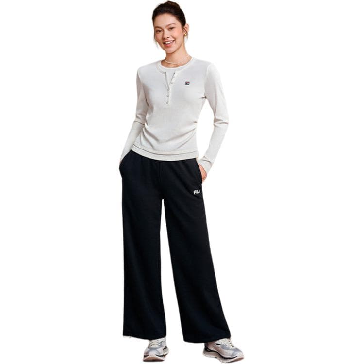 FILA Suits Crew Neck Moderate Titanium White