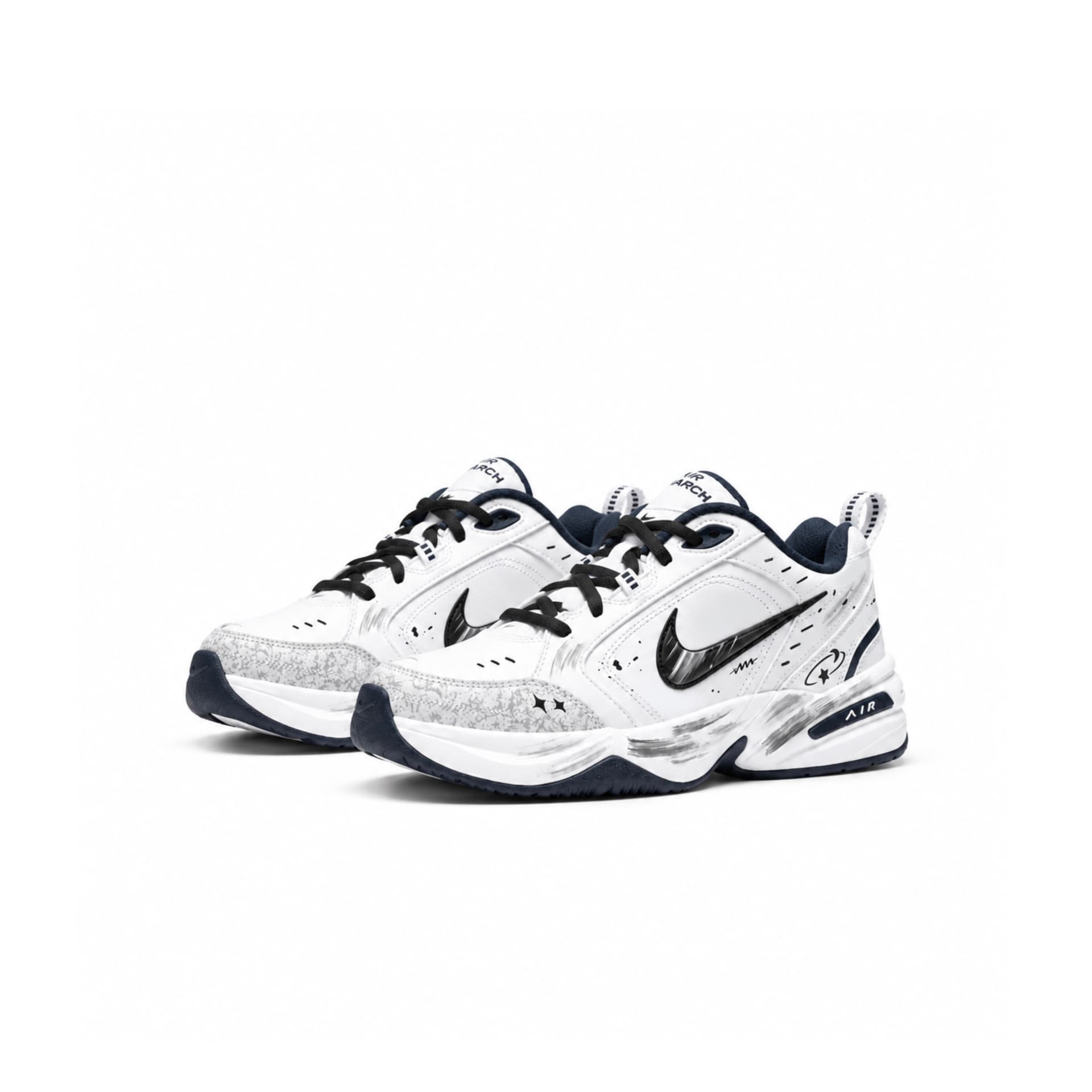 Nike Air Monarch Star Tracing Lowtop Chunky White