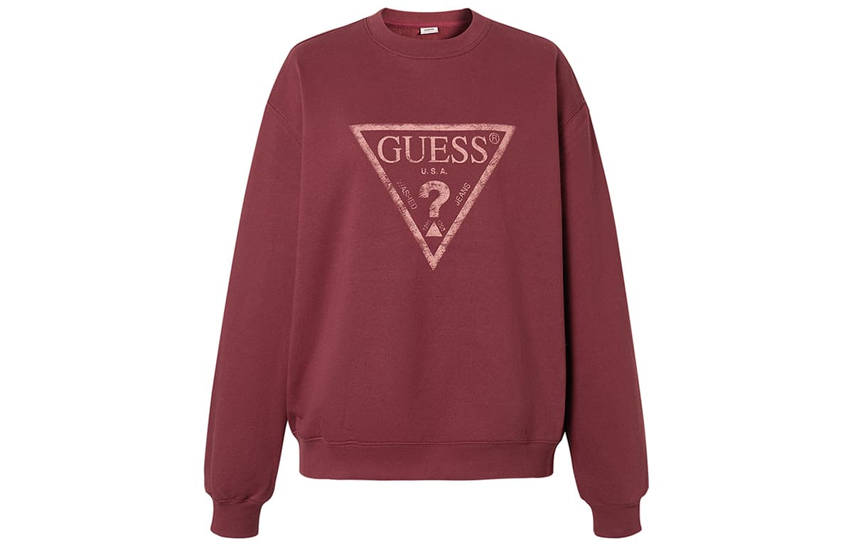 GUESS Sweatshirts Crew Neck Moderate Straight Fit