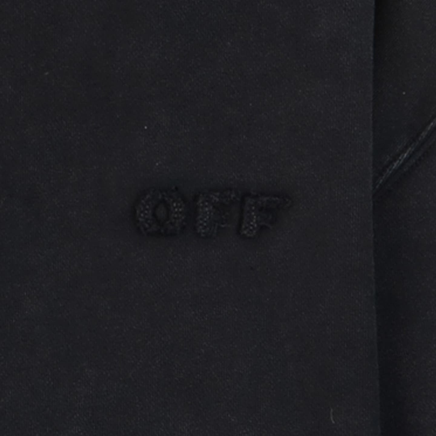 OFFWHITE Polo Shirts Black Washed Polo Collar Moderate Straight Fit