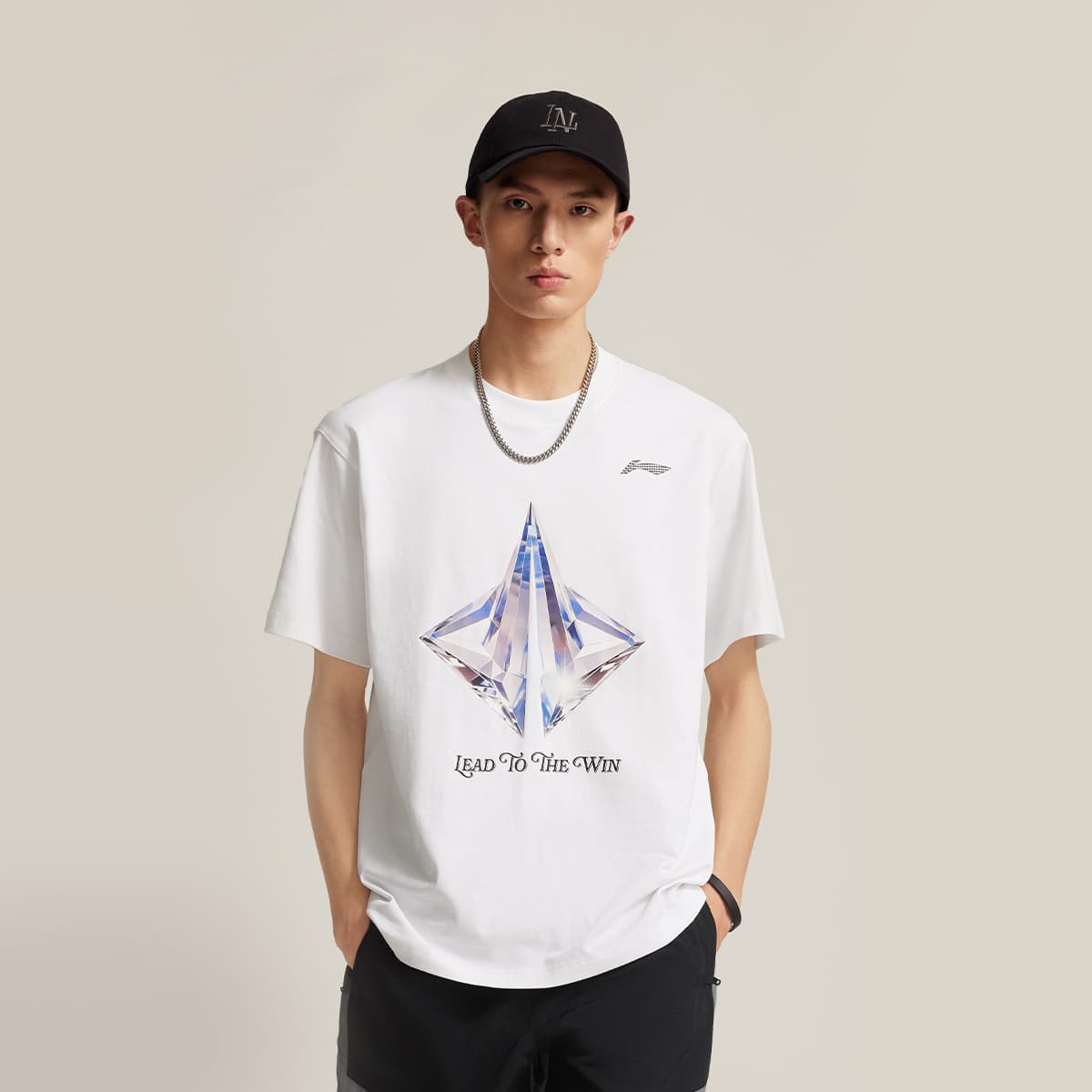 Li Ning Collection T Shirt Standard White