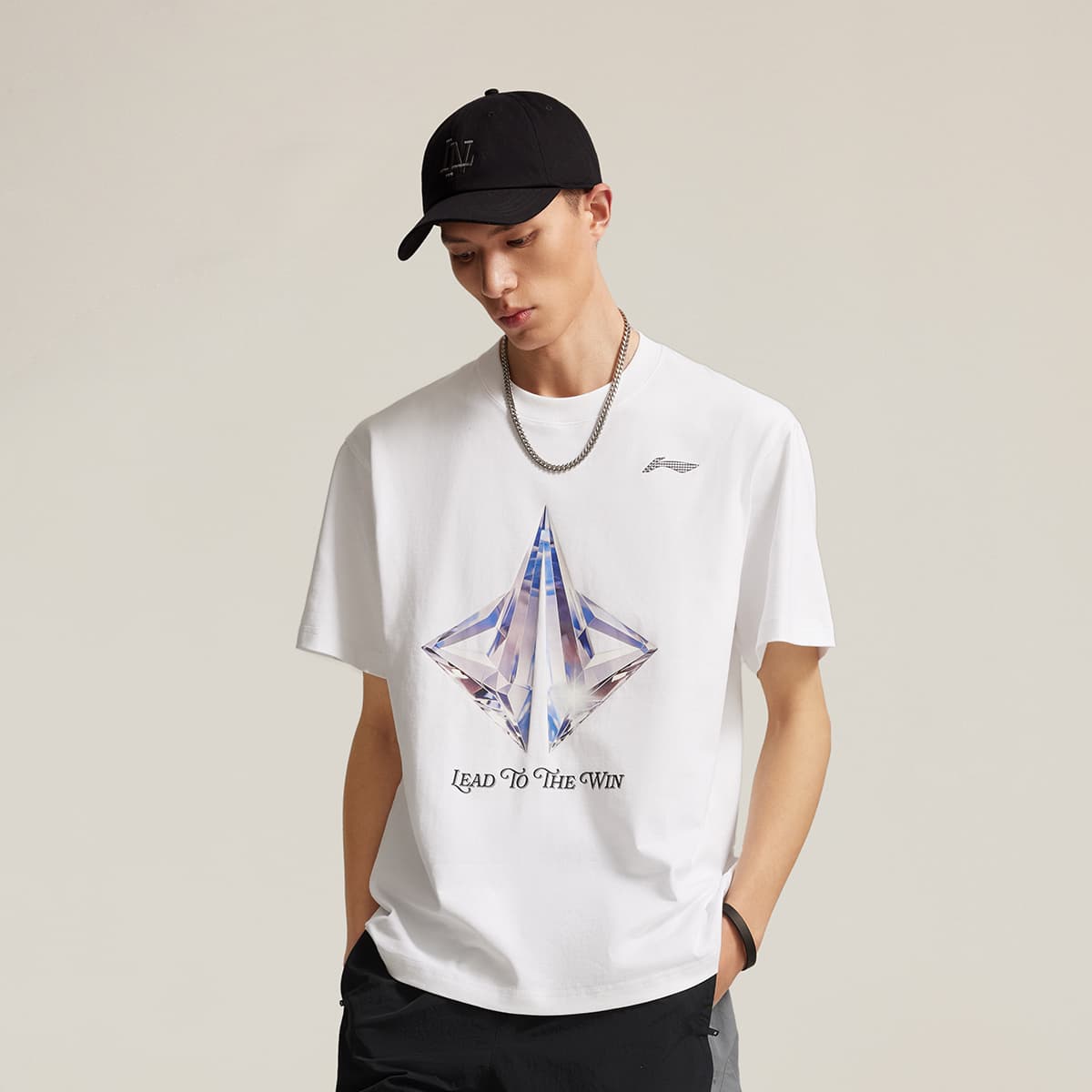 Li Ning Collection T Shirt Standard White