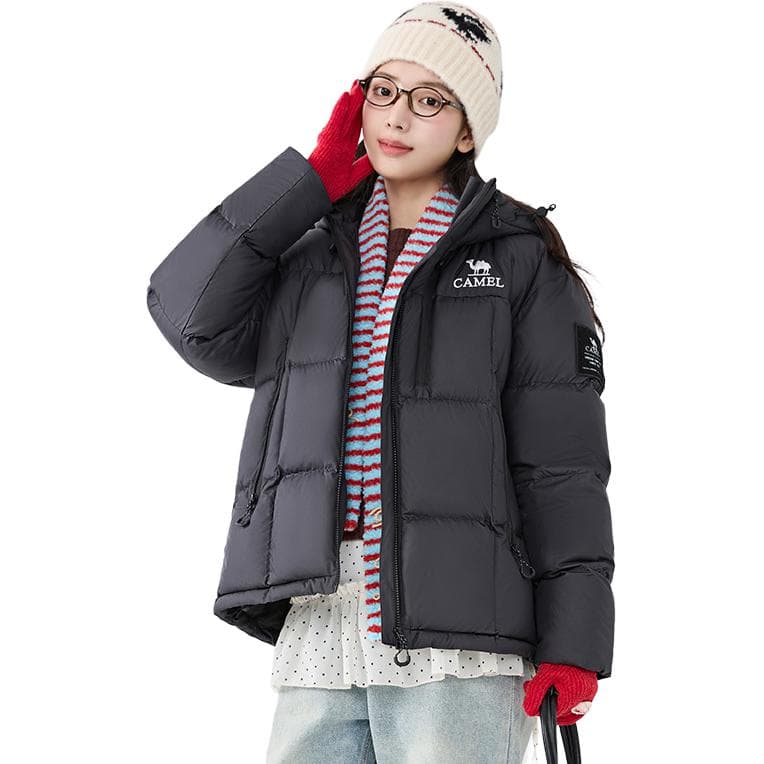 CAMEL Down Jackets Hooded Thickened Puffer Jacket