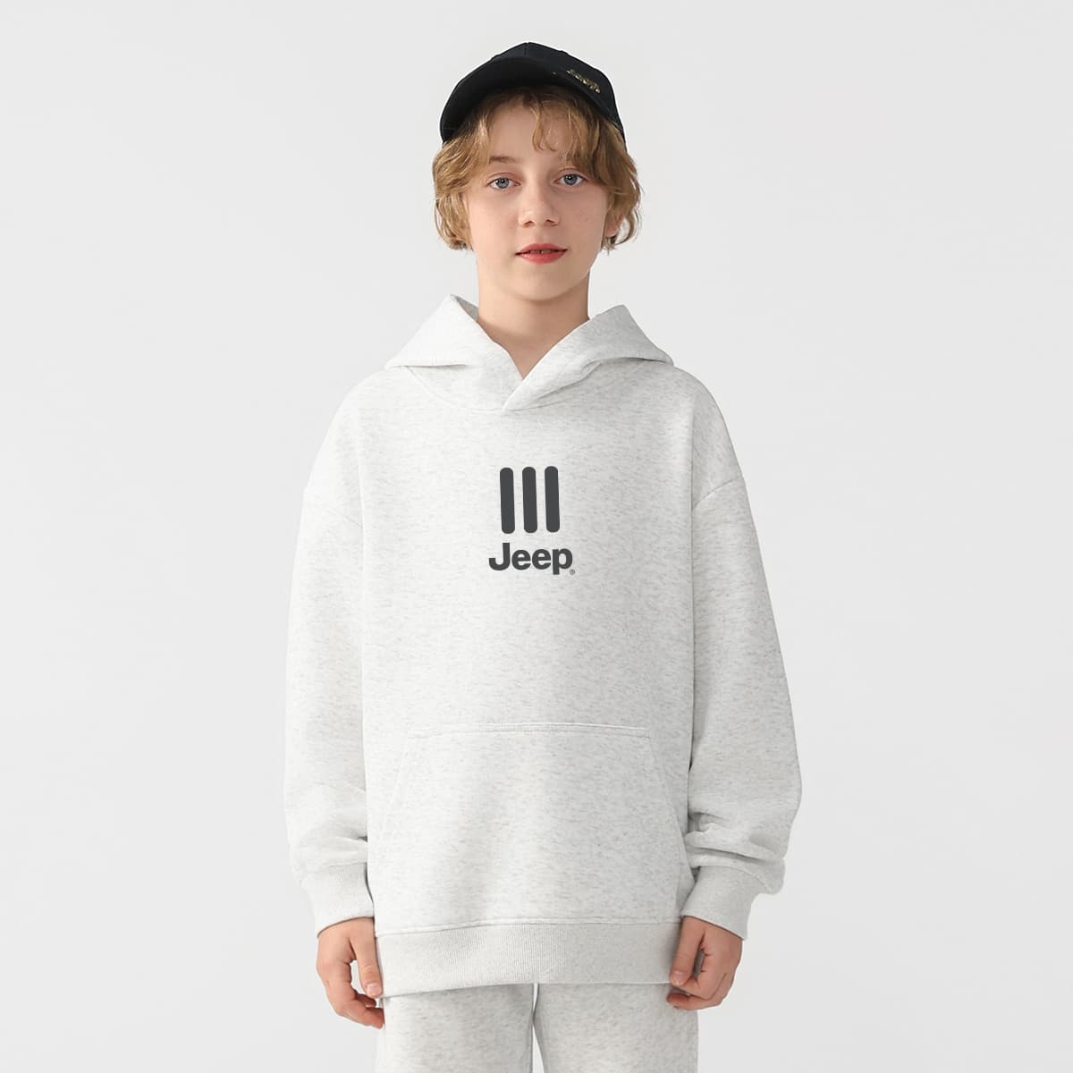 Jeep Grade School Sweatshirts Hooded Thickened