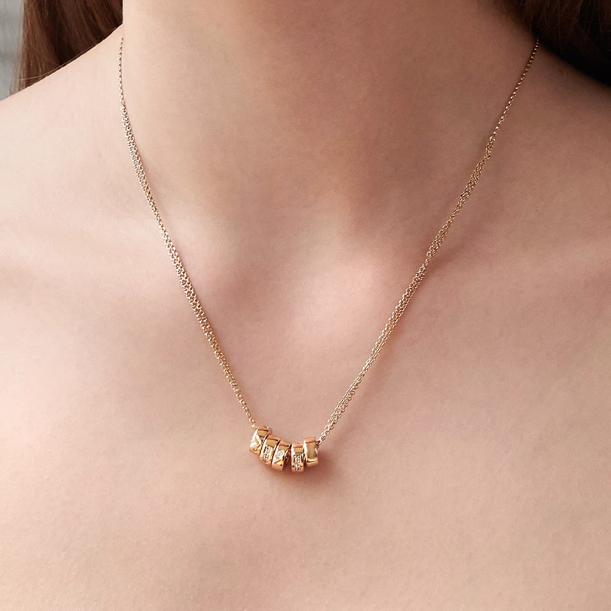 Apm Monaco MORSE CODE Alloy Necklaces Gold