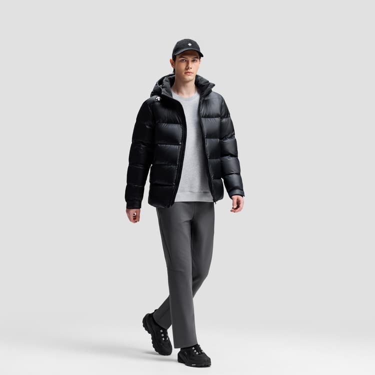 DESCENTE SKI STYLE Down Jackets Hooded (Detachable) Moderate
