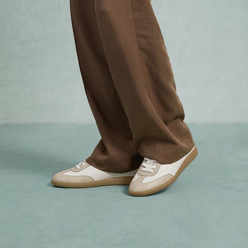 THOM WILLS Vintage Ice Crackle German Army Trainers