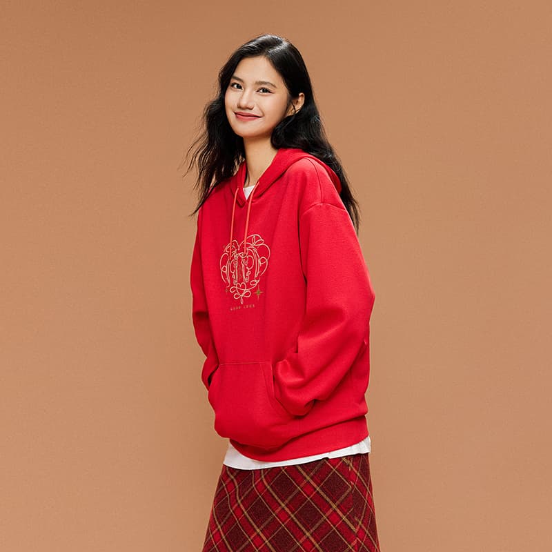 Anta Good Things Will Happen Sweatshirt Rich Red