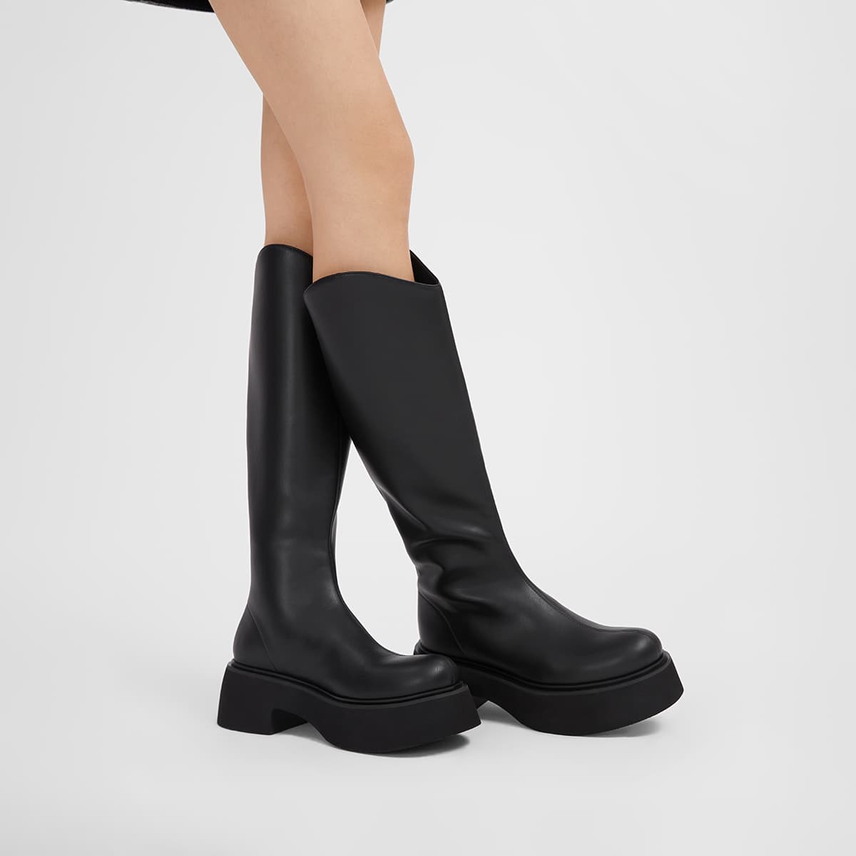CHARLES&KEITH Small Ck Pu Knee high 6.5cm