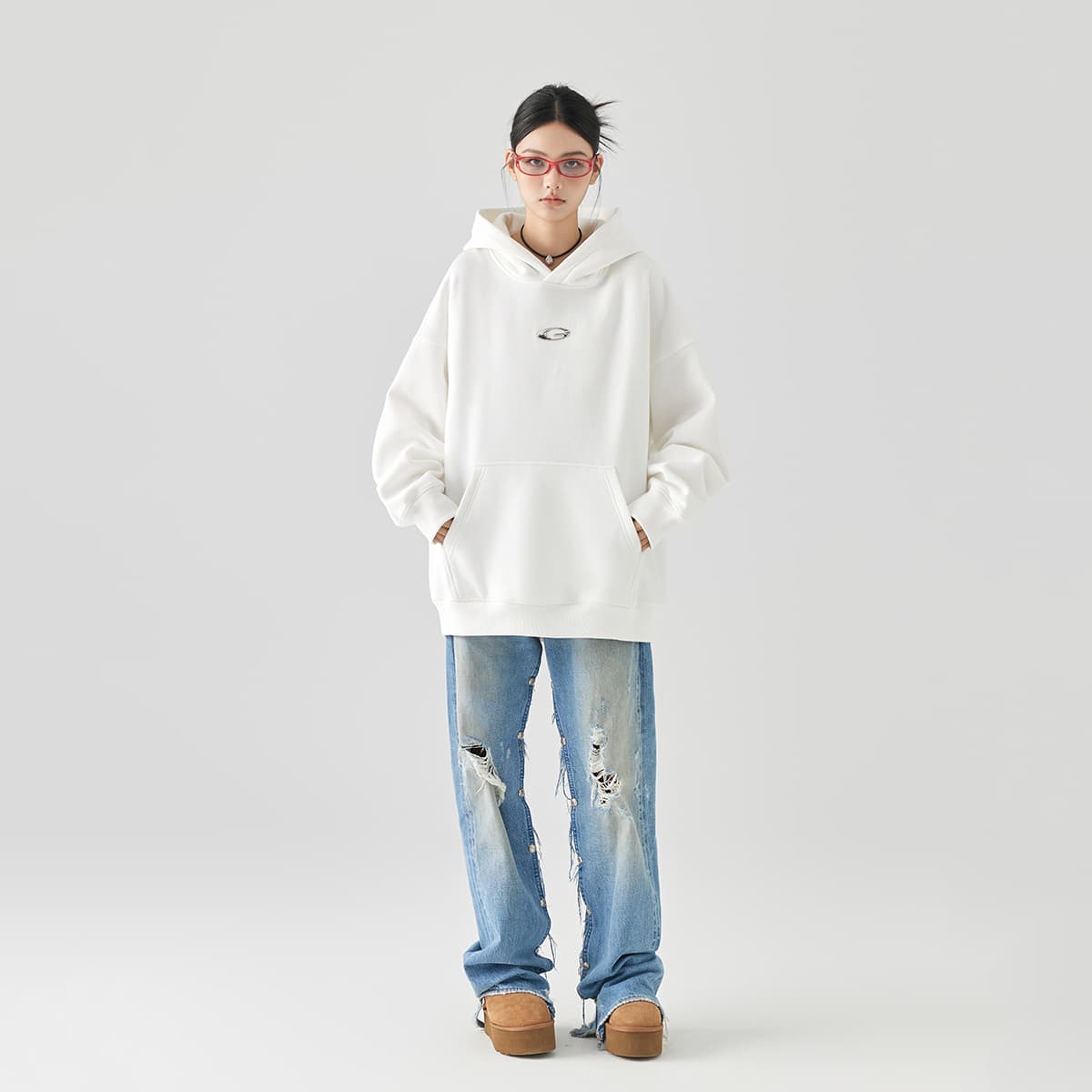GOLFCROSS Sweatshirts Hooded Moderate Regular
