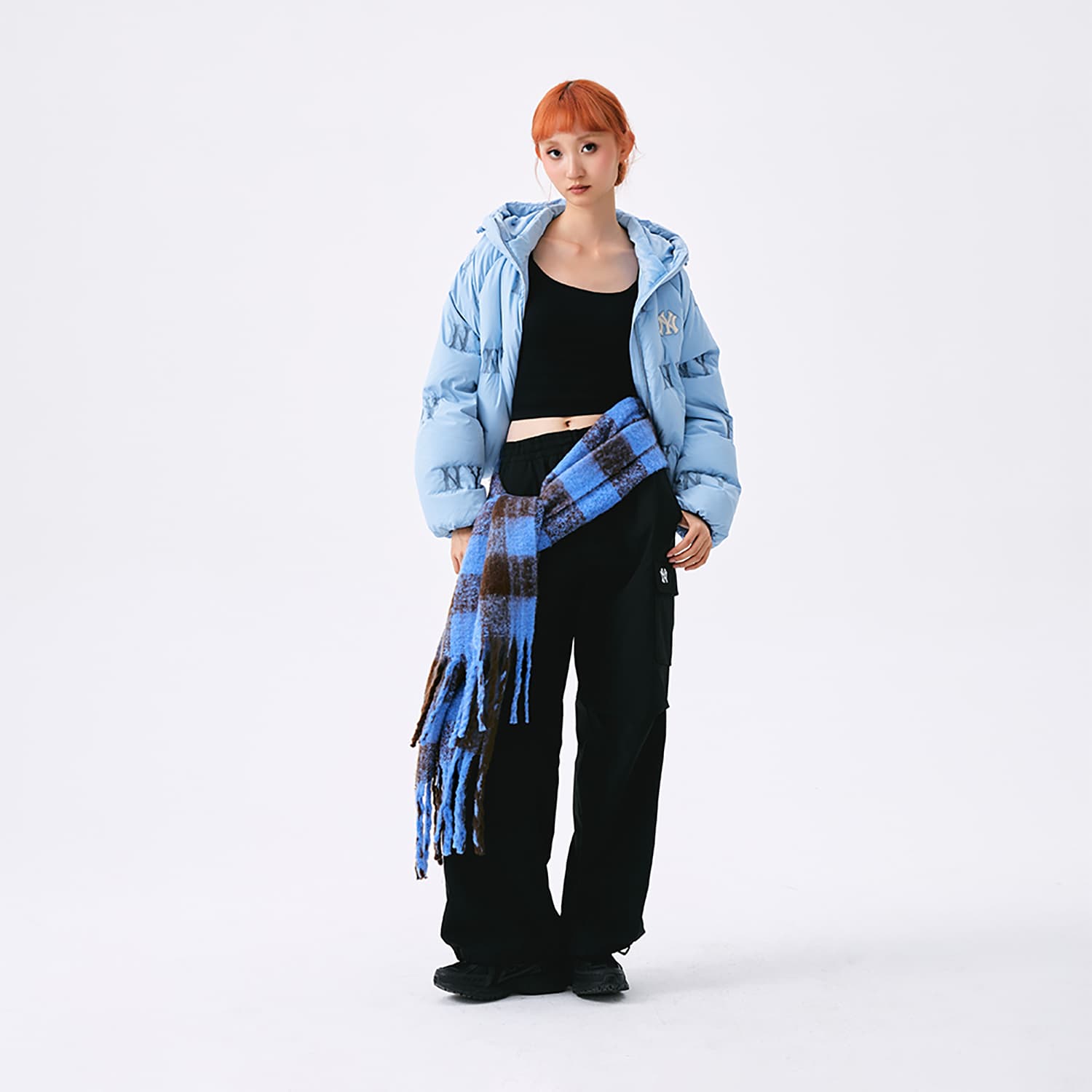 MLB MONOGRAM FW24 Down Jacket Sky Blue