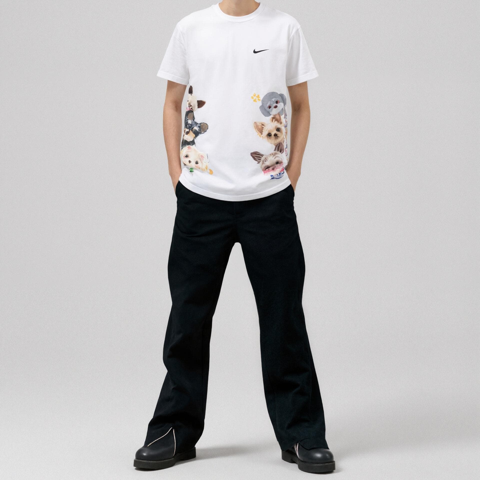 Nike Clothing TShirts White Crew Neck Moderate
